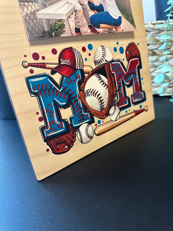 Baseball Mom Photo Frame