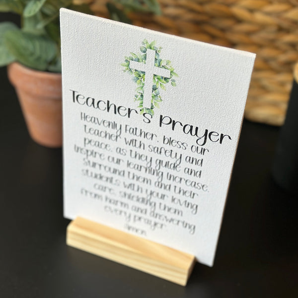 Teacher’s Prayer Cross, Gift for Teacher