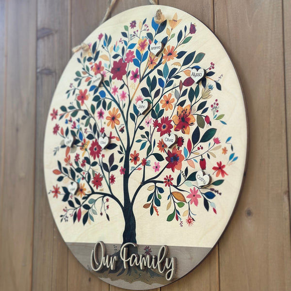 Family Tree Door Sign