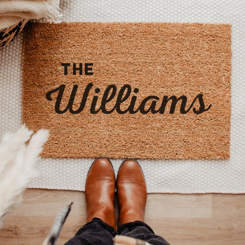 Family Name Personalized Door Mat
