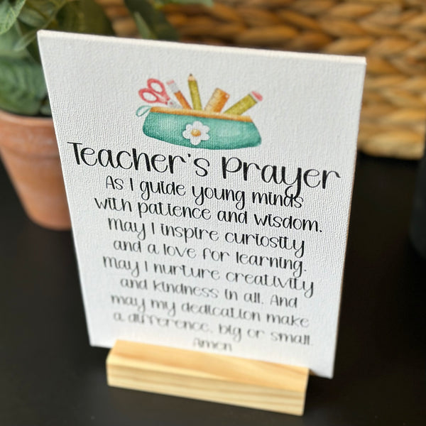 Teacher’s Prayer, Gift for Teacher