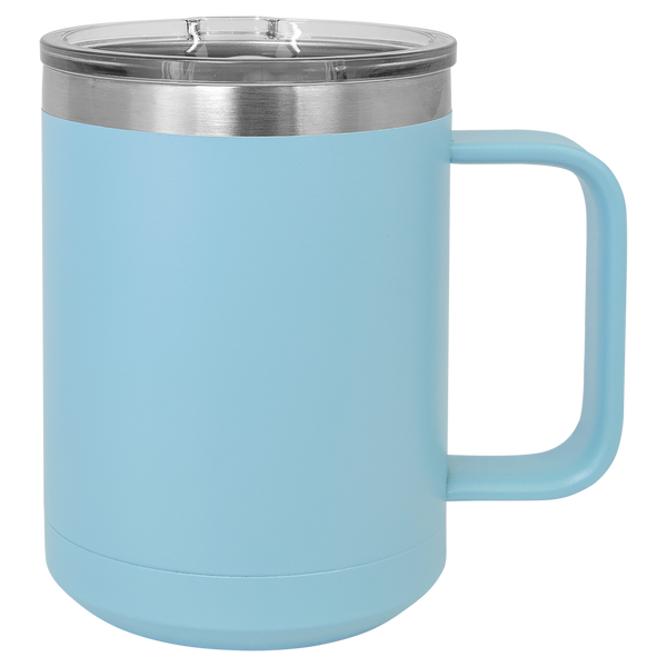 Custom 15 oz. Coffee Mug w/slider Lid