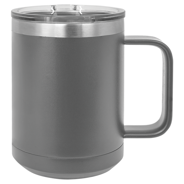 Blank 15 oz. Coffee Mug w/slider Lid