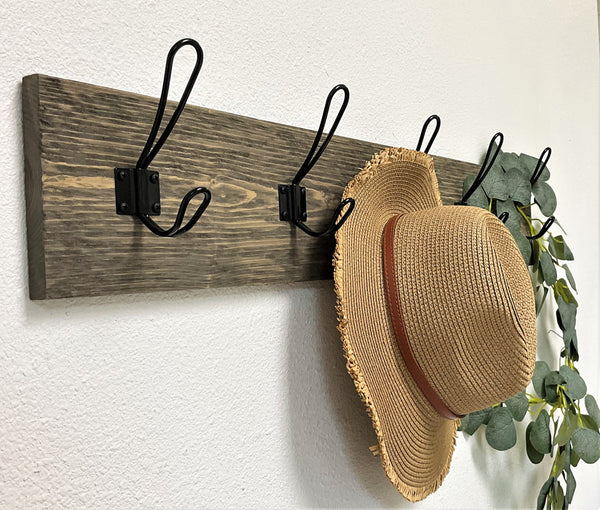 Distressed Farmhouse Style Coat Hook for Entryway/Mudroom