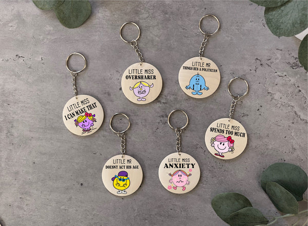Personalized Little Miss Keychain