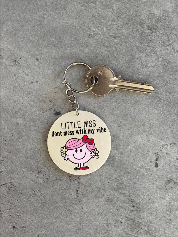 Personalized Little Miss Keychain