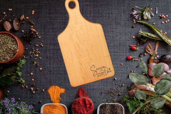 Season Everything With Love Cutting Board