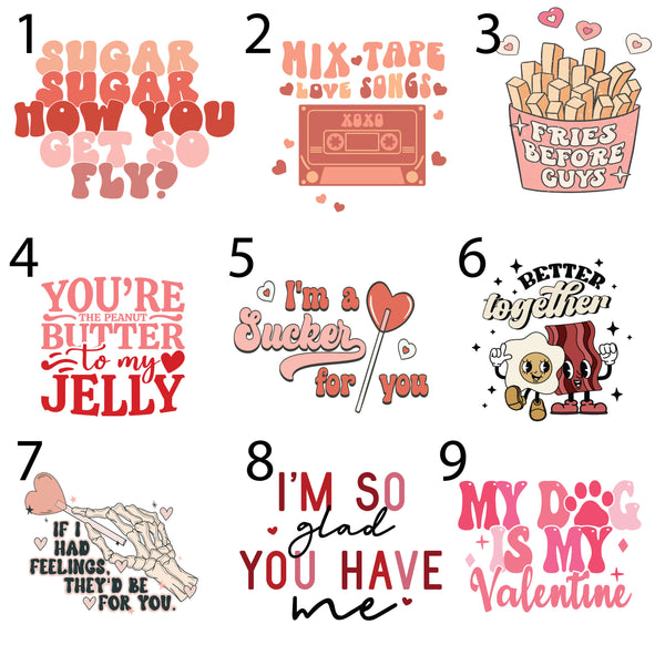 Valentine Mini Printed Signs