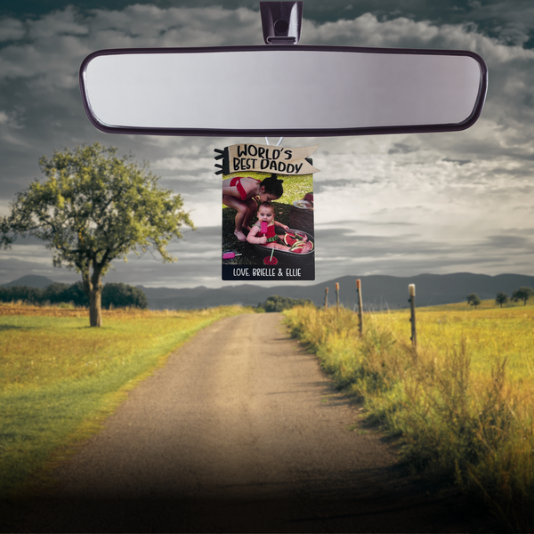 Custom Photo Car Hanger Rear View Mirror