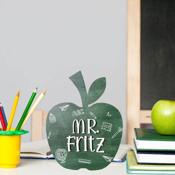 Teacher Gift Apple Desktop Sign