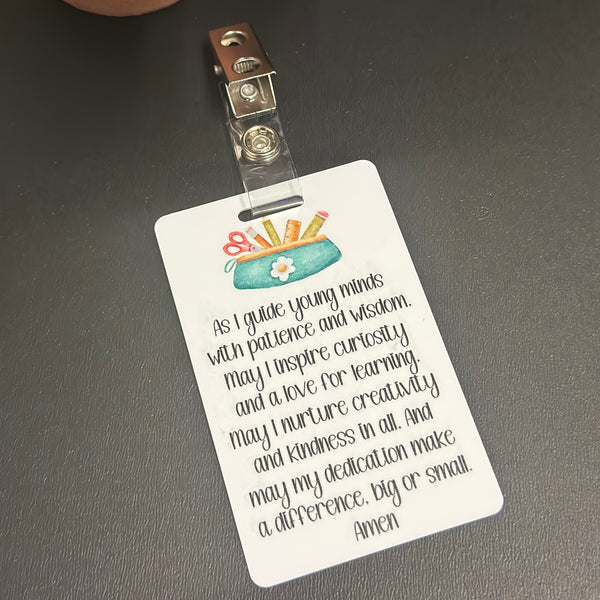Teacher Prayer Badge