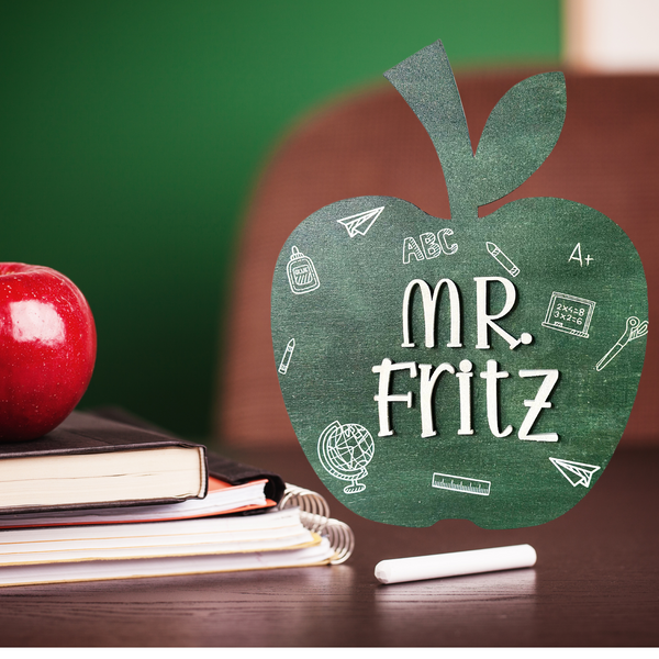 Teacher Gift Apple Desktop Sign