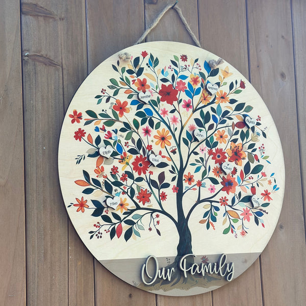 Family Tree Door Sign