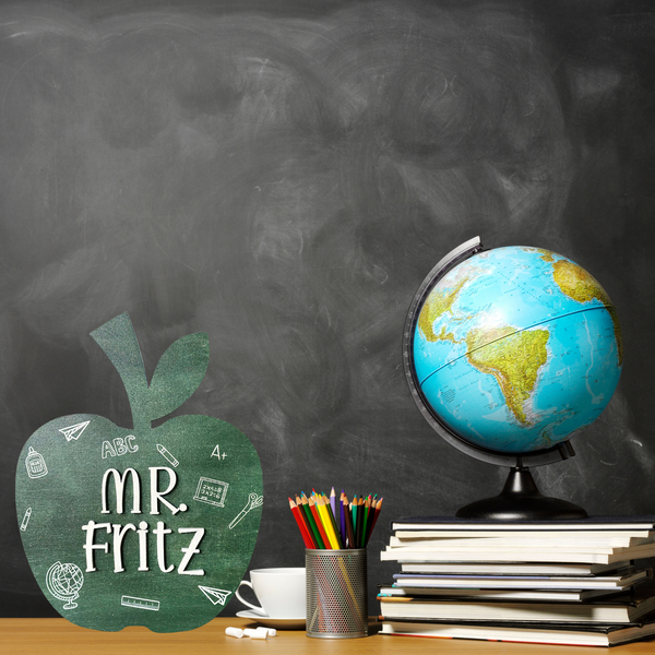 Teacher Gift Apple Desktop Sign