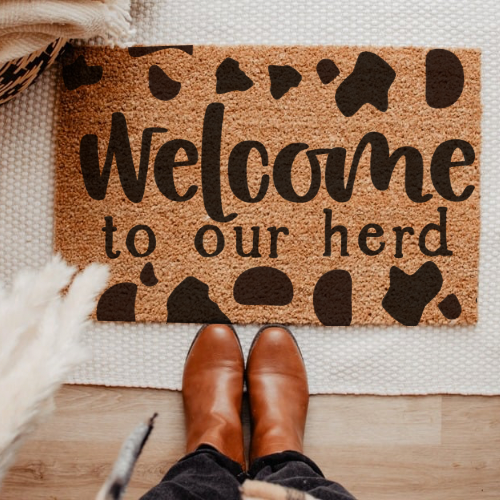 Welcome to The Herd Door Mat