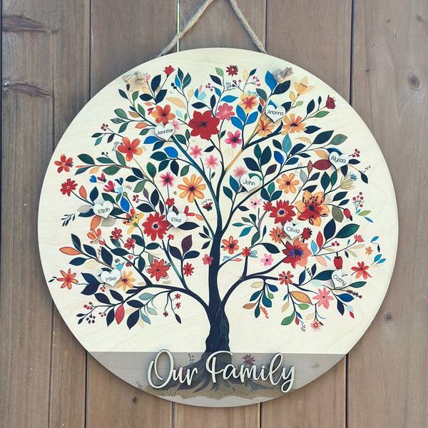 Family Tree Door Sign