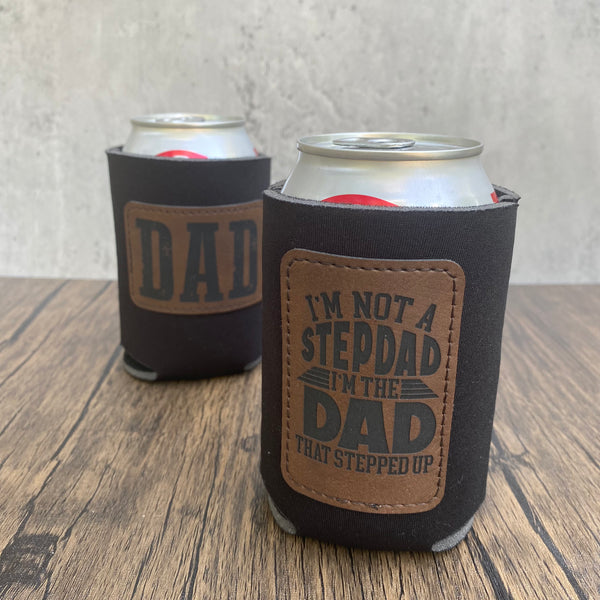 Neoprene Leatherette Patch Can Cooler