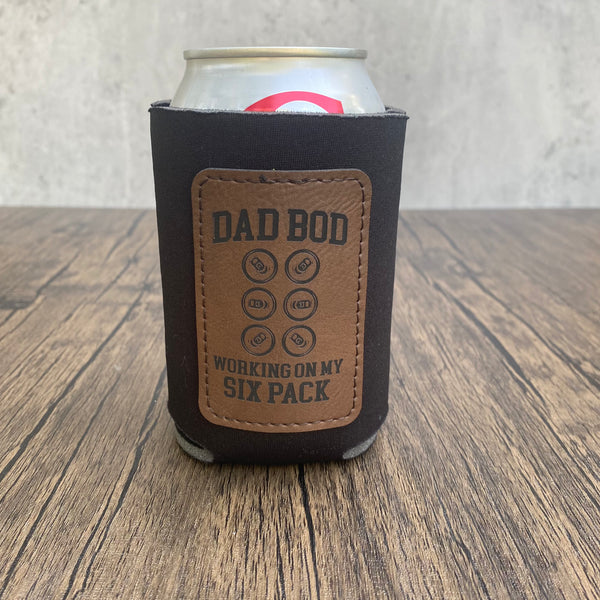 Neoprene Leatherette Patch Can Cooler