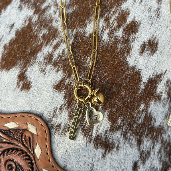 Teacher Charm Necklace Apple