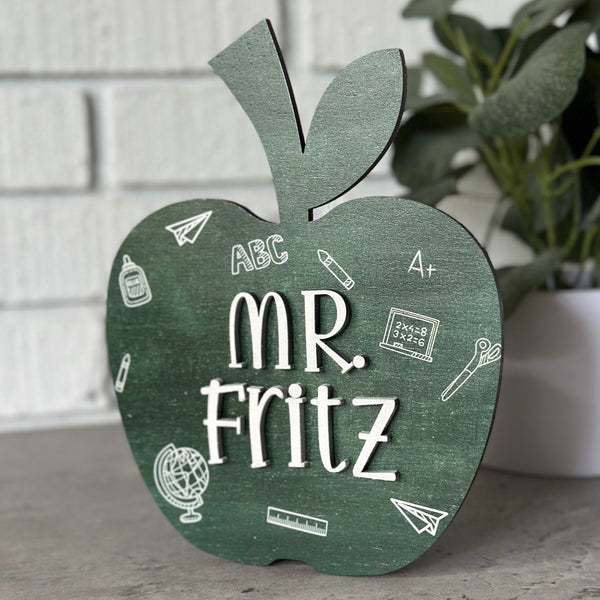 Teacher Gift Apple Desktop Sign