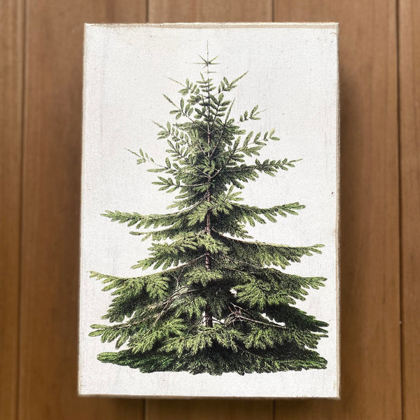 Christmas Tree Wooden Box style sign