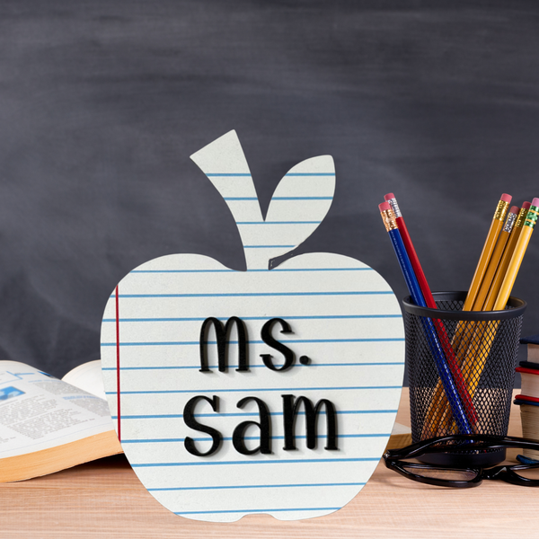 Teacher Gift Apple Desktop Sign
