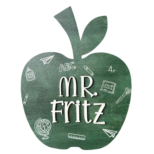 Teacher Gift Apple Desktop Sign