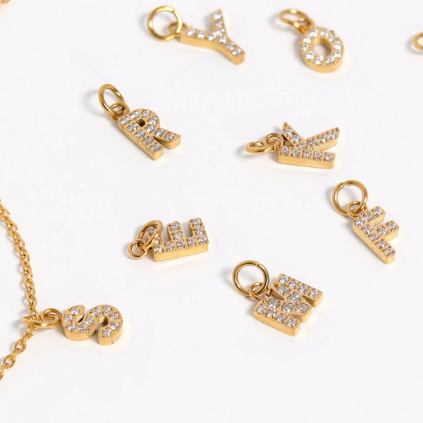 Initial CZ Charms