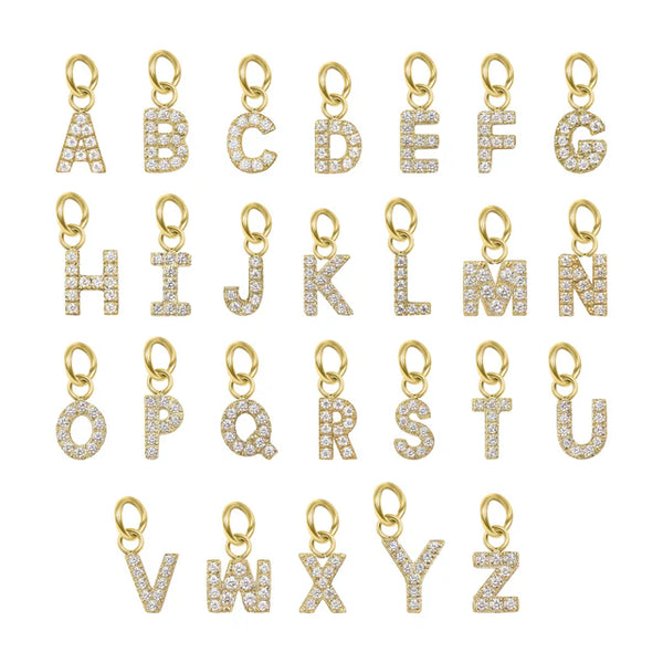 Initial CZ Charms