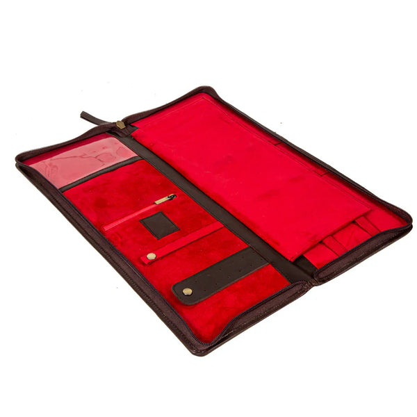 Hand-Tooled Jewelry Box Case with Steer