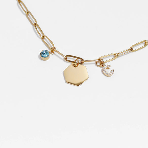 Initial CZ Charms