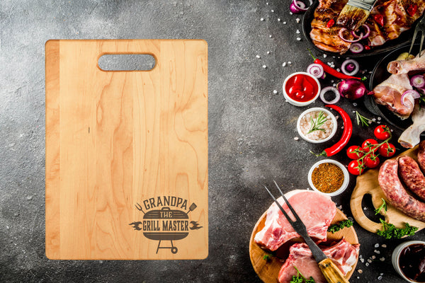 Grandpa The Grill Master Cutting Board