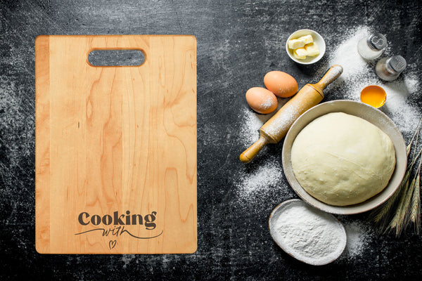 Cooking with Love Cutting Board
