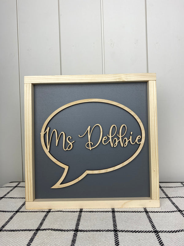 Speech Therapist Sign