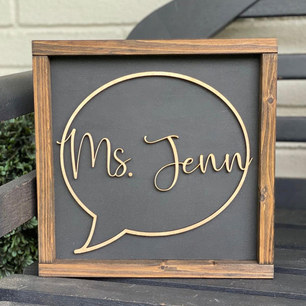 Speech Therapist Sign