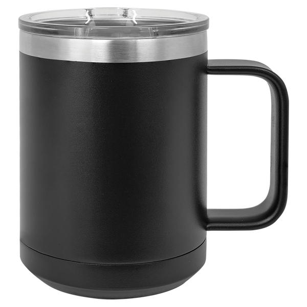 Blank 15 oz. Coffee Mug w/slider Lid