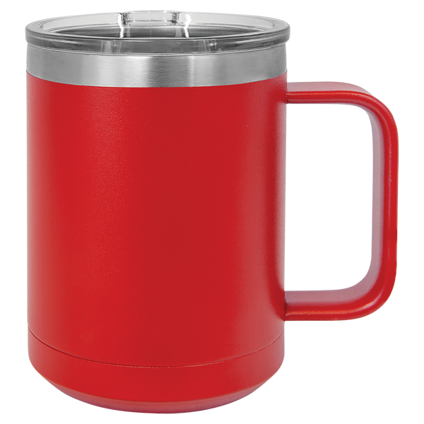 Custom 15 oz. Coffee Mug w/slider Lid