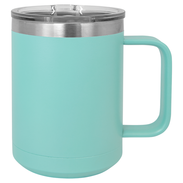 Custom 15 oz. Coffee Mug w/slider Lid