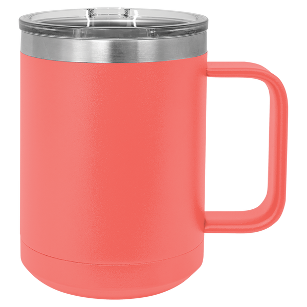 Custom 15 oz. Coffee Mug w/slider Lid