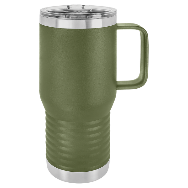 Custom 20 oz Travel Mug w/slider Lid