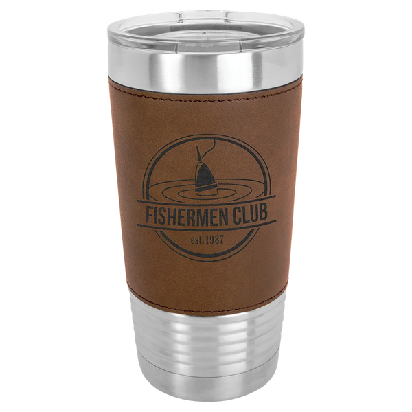 Monogram Leatherette Tumbler