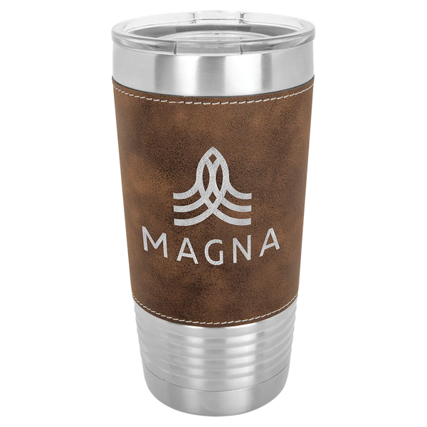 Monogram Leatherette Tumbler