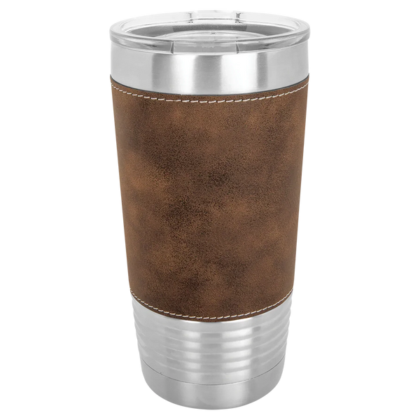 Keep Calm And Grill On Leatherette Tumbler