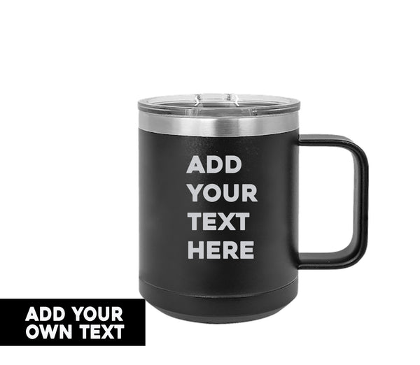 Custom 15 oz. Coffee Mug w/slider Lid
