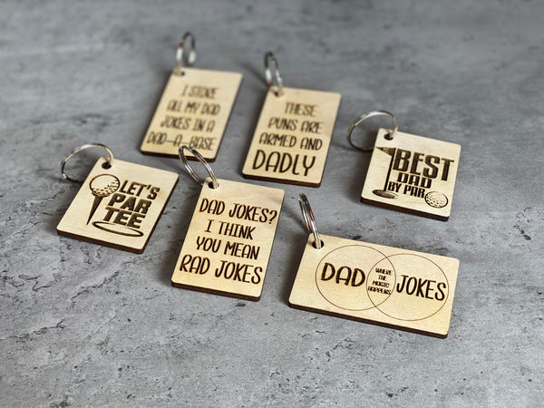Dad Jokes Keychain