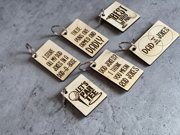 Dad Jokes Keychain