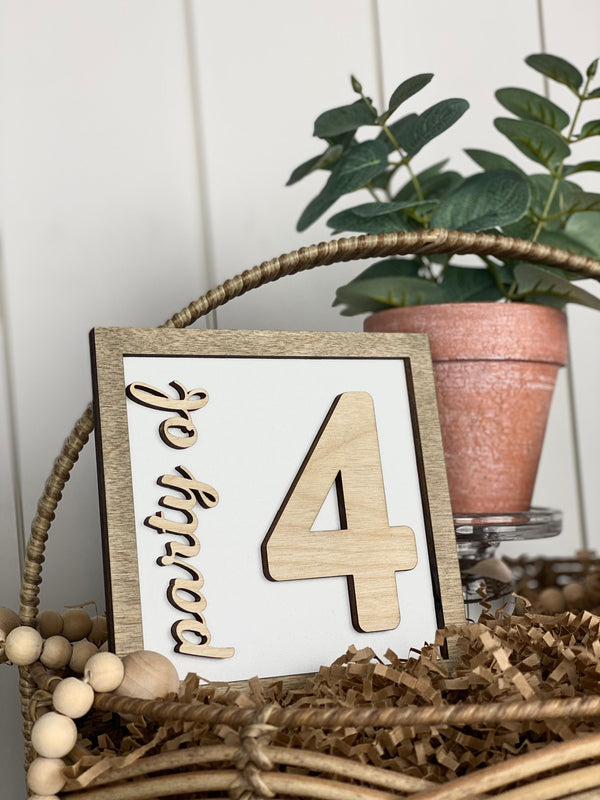 Home Tiered Tray Signs