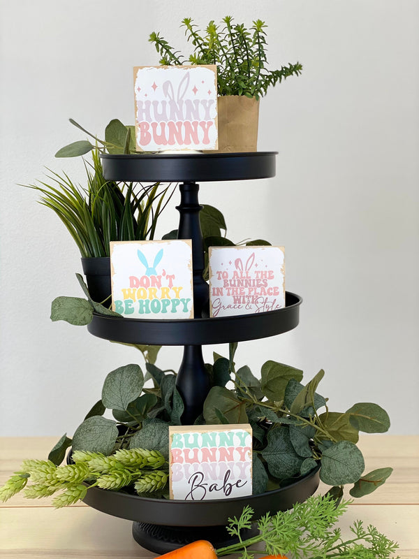 Spring Tiered Tray Sign