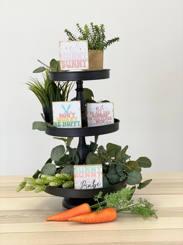 Spring Tiered Tray Sign