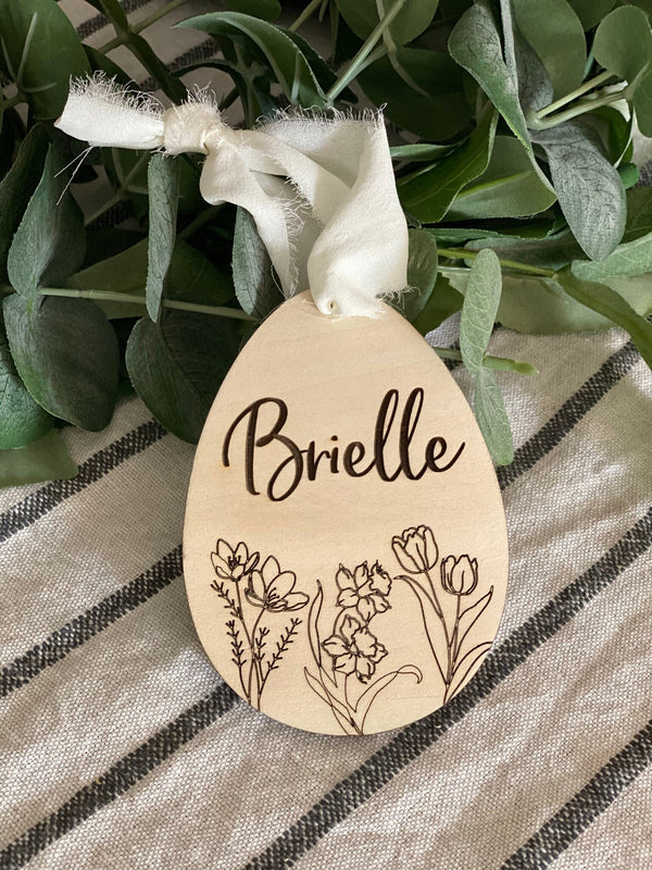 Easter Basket Tag with Name